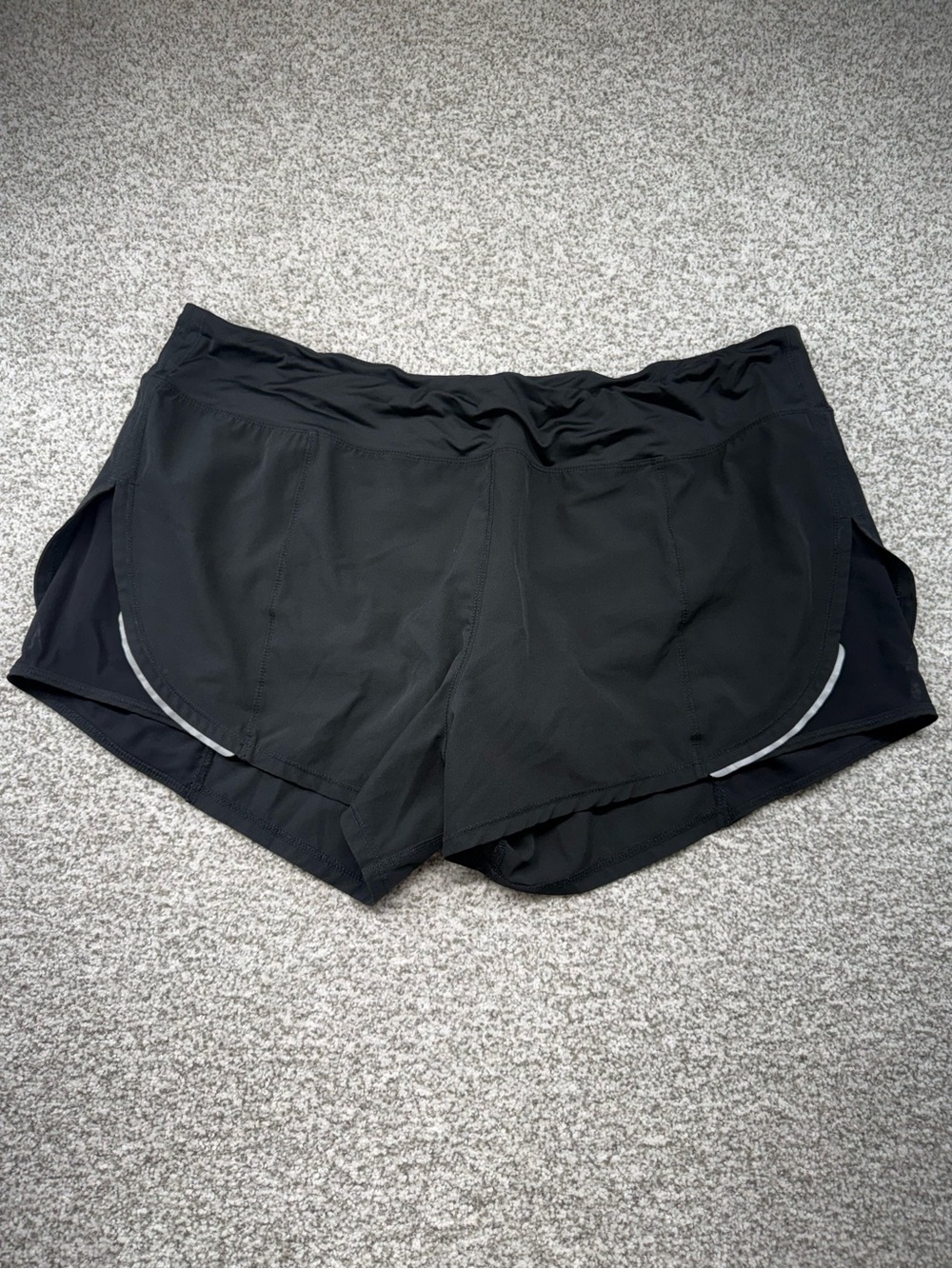 Women's ZYIA‎ Active Black Mesh Energy Lined Athletic Running Shorts Size XXXL